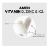 Amen Vitamin D, K2 & Zinc. 60 Capsulas Sabor Sin