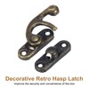 sourcing map 6 Pcs Vintage Lock Clasp, 27 x 32mm