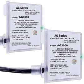 Intermatic AG3000 120/240 VAC Universal HVAC Surge Protective Device, 2 Pack - Comprehensive Surge Protection, TPMOV Technology, Watertight Enclosure - UL Listed and Reliable