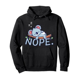 Nope. Koala Bear Graphic - Cute Australian Animal Lover Kids Pullover Hoodie