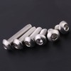 Button Head Screw Set, 60PCS Stainless Steel M6 Button Head