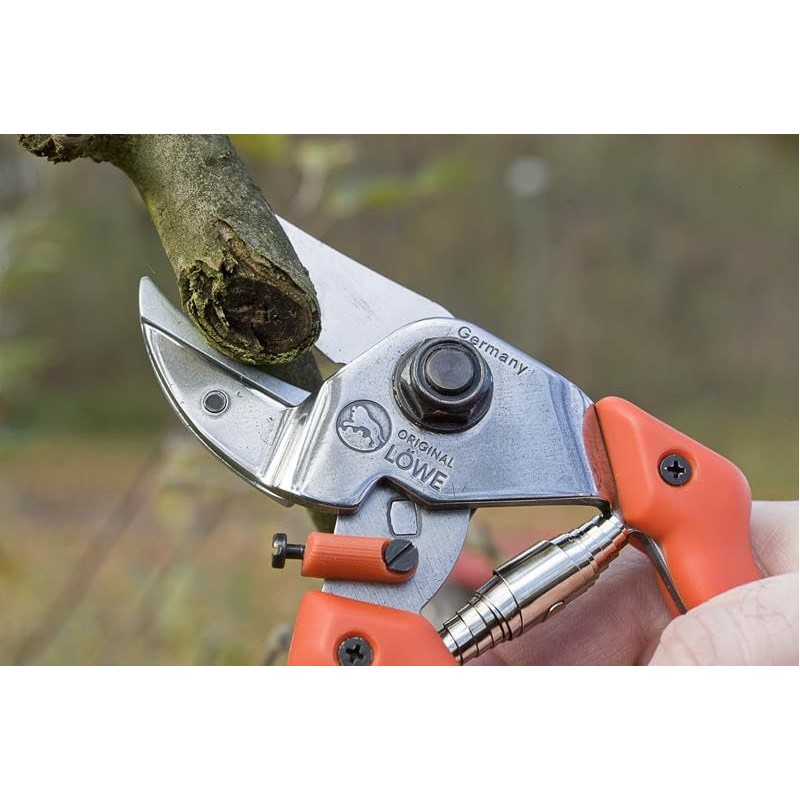 Lowe 7.107 Standard Anvil Pruning Shears Short Curved Blade