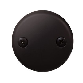 Westbrass 3-1/8" Two-Hole Overflow Face Plate and Screws, Oil Rubbed Bronze, D329-12