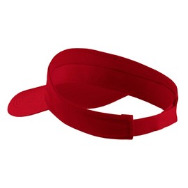 INK STITCH Unisex Custom Cp45 Cotton Design Your Own Stitching Cotton Visor Caps (Red)