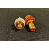 CMC 4pcs High End RCA Socket Jack Solid Brass Gold