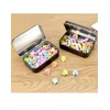 QWORK® Pack of 20 rectangular metal tins with lid, 95