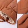 Mens Leather Mittens Soft Lambskin Warm Winter Fleece Lined by