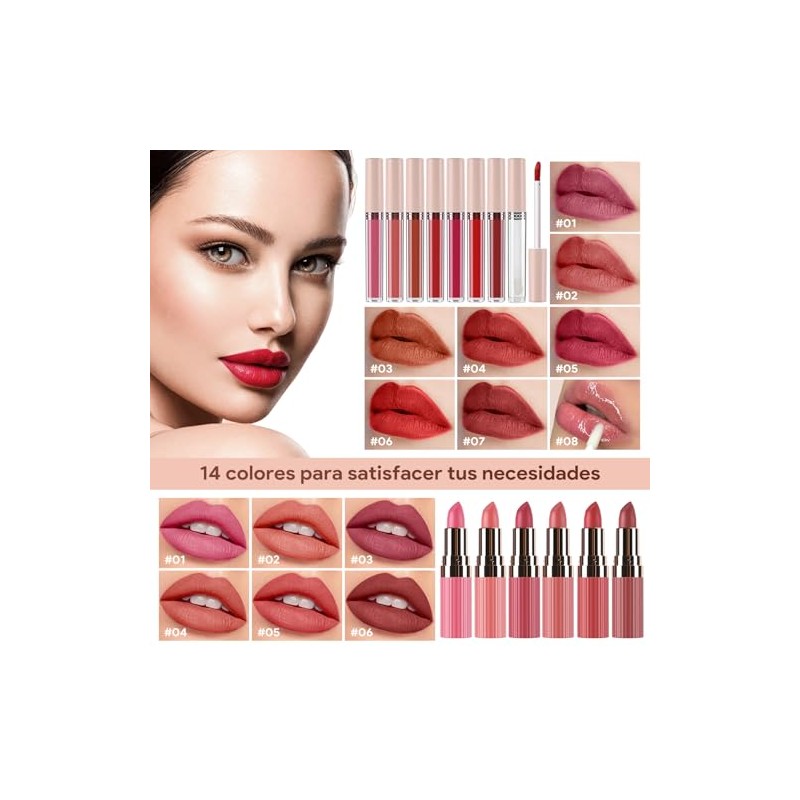 Kit Maquillaje Profesional Completo Mujer Principiante Set Base Sombras Ojos