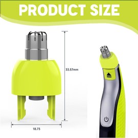 One pc One blade ersatzklinge Nasenhaartrimmer Ersatzklinge Aufsätze Kompatibel mit O Blade Klingen QP2520 / QP2630 O Blade 360 & OBlade pro Rasierer, Wasserdichte Dual Klingen