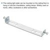 PATIKIL 120mm Ceiling Light Plate Kit, 1 Set Pendant Light