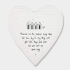 East of India Porcelein Heart Coaster 'The best things in