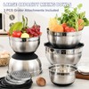 Umite Chef Mixing Bowls with Airtight Lids, 8PCS Stainless Steel