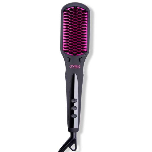 TYMO iONIC Hair Straightener Brush - Enhanced Ionic Straightening Brush