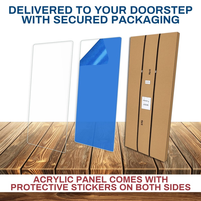 PENNZONI SIngle Panel Drum Shield Acrylic Panels w/ Plastic Hinges,