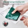 10 PCS Heavy Duty Scour Pads,Green Scrub Pads,Diamond Sponge Cleaning