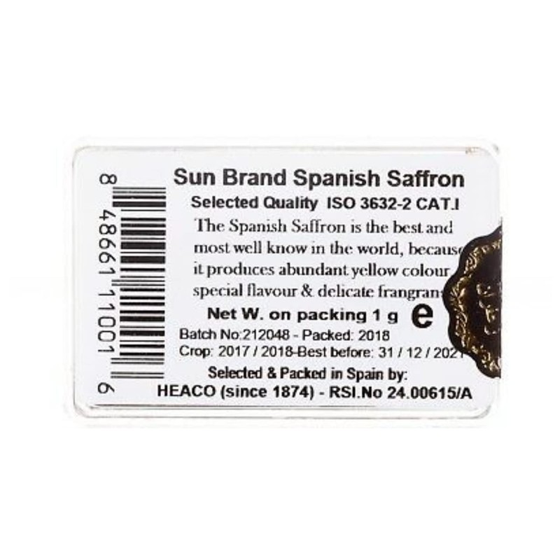 Pure Spanish Saffron 1g