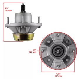 For John Deere 3 Spindle Assembly W/Bolt For John Deere X590 X710 X738 X739 X754 X758 Am144377