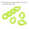 sourcing map 48 Pieces Acrylic Connecting Rings Quick Connect C-Clips