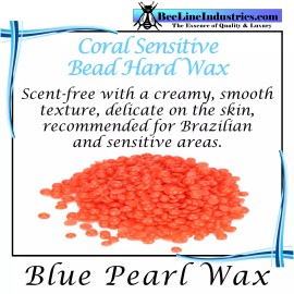 Blue Pearl Wax Coral Sensitive Hard Bead Wax (Stripless) Large Bag 10lbs