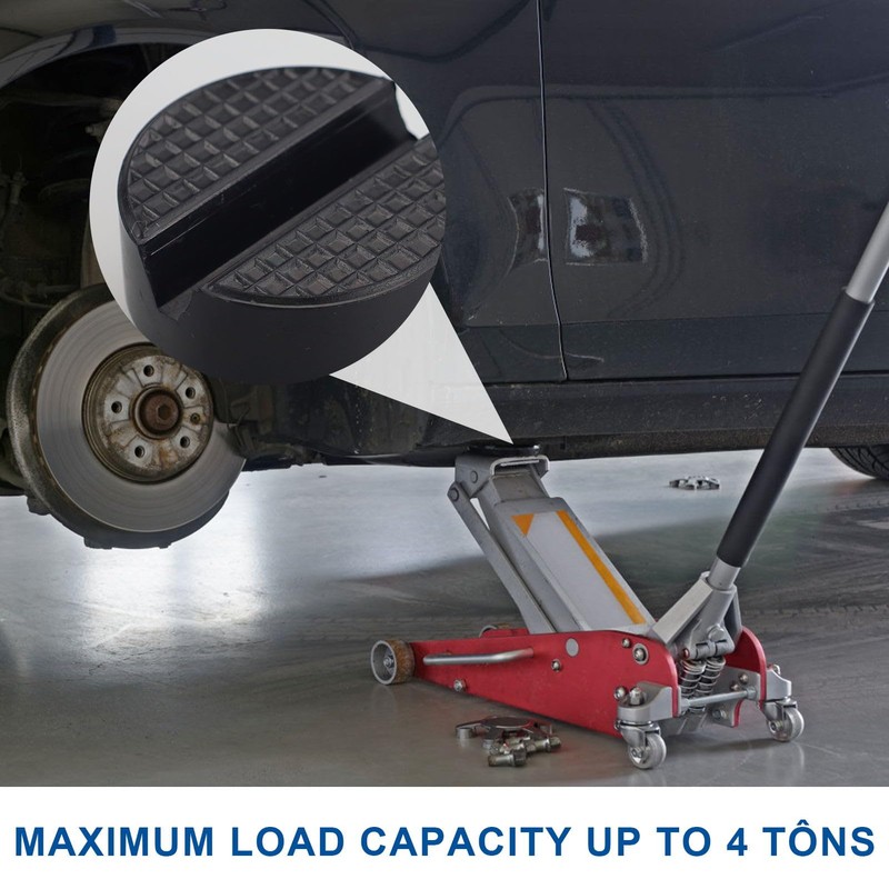 5 Ton Universal Car Jack Pad Adapter - Rubber Slotted
