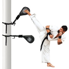 MODEREVE Taekwondo Kick Pads, 2 Sets of Kicking Boxing Hands-Free Kicking Pads for Martial Arts with Mounting Bracket