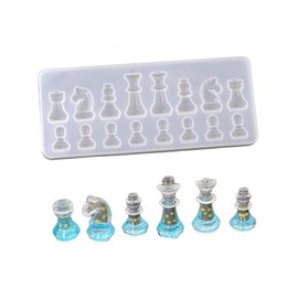 Operitacx Schachbrett Schmuckformen Aus Harz Kuchen-kit Schmuckset Kunstharz Fondantzuckerformen Schachfigurenformen Silikonformen Bastelzubehör Schachfondant Diy 3d Fondantform Handbuch