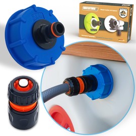 MaJoCompTec® Watertwin Water Tank Filling Adapter | Motorhome Caravan Water Connection Accessories | Filling Adapter Compatible with Gardena (Base Set, Adapter for Fuel Cap IG60 Coarse Thread)
