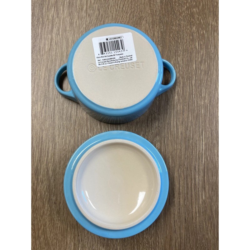 Le Creuset "Turquoise" 8 Oz Mini Round Cocotte LE CREUSET