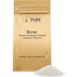 Does Not Apply Borax Powder (2 Lb) Sodium Borate, Multipurpose Cleaning Agent, Ideal Slime Ingr