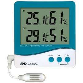 A&D AD-5648A Thermometer/Hygrometer with External Sensor