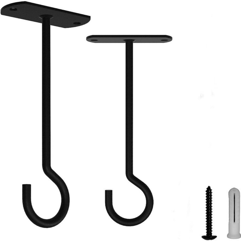 DUOLEIMI Ceiling Hooks, Set of 2, Hanging Hardware, Screw Hooks,