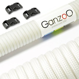 Paracord 550 Rope + 3 x Click Fastener for Bracelet, Lead, Collar, Starter Set