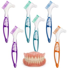 6 Ramas Cepillo De Dientes Brackets, Cepillos De Ortodoncia Para Higiene Bucal, Cerdas De Nylon Suaves, Diseño Ergonómico Para Usuarios De Aparatos Ortodóncicos, 4 Colores