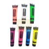 GLOW Arte Pinturas Fluorescentes Luminosa 6pz Cara,cuerpo+regalo