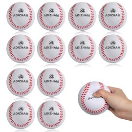 ADIZHAM Foam Baseballs - 12 Pack of 9 inch Soft Practice Tballs for Youth Beginners - Safe for Throwing, Catching, and Batting Practice