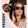 FEISEDY Trendy Polarized Sunglasses, Retro Cateye Frame for Women, UV400