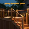 Solar Post Cap Lights Outdoor 8pack, Waterproof Solar Powered Deck
