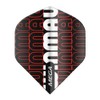 WINMAU Mega Standard Logo Black & Red Dart Flights -