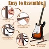 DOMMI Wooden Guitar Stand, Adjustable Acoustic Guitar Stands, A-Frame Electric