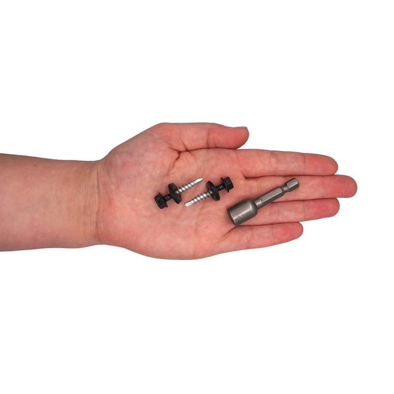 Marcopol (Pack of 60) Metal Roofing Bolts, 4.8 x 28