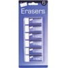 2x Just Stationery Eraser - White (Pack of 6)
