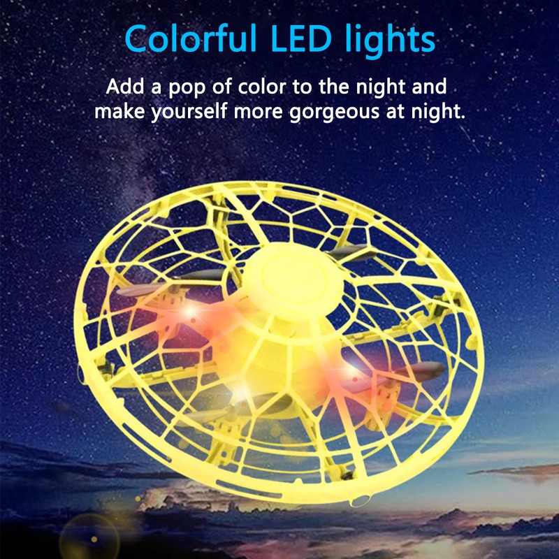 Mini Toy Drone for Kids Hand Operated UFO Flying Ball