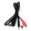 DRUT 1.5m 2.5mm 4 pole Jack to 2 x RCA