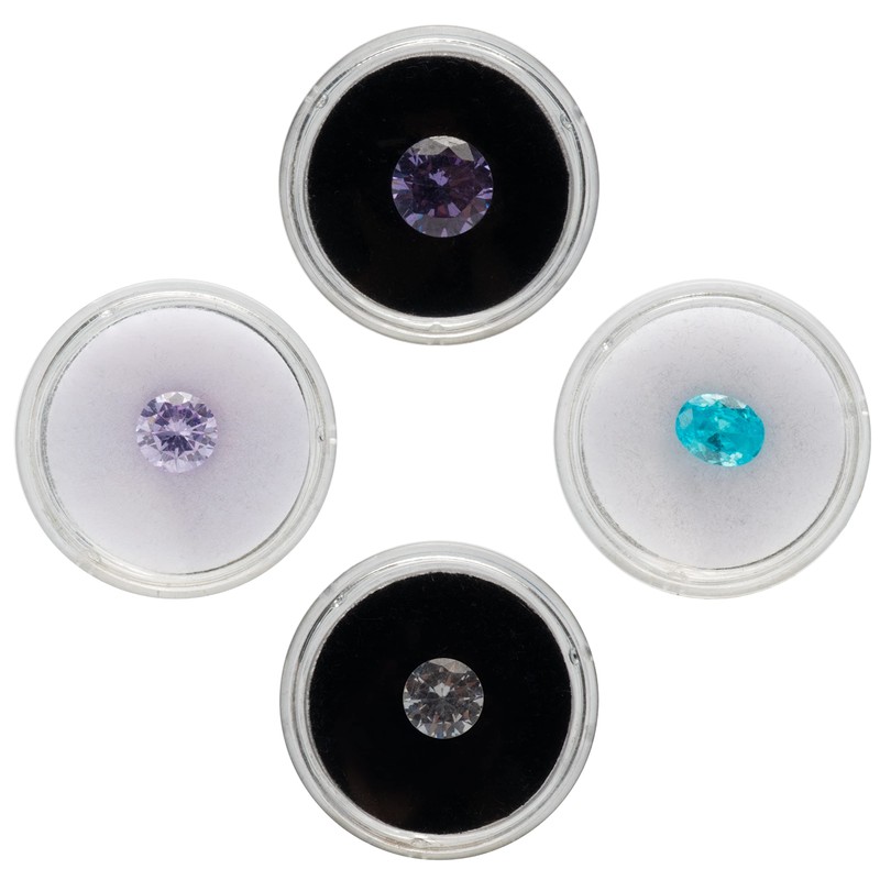 Giftop 15 PCS Small Loose Display Box Gemstone Holder Case