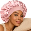 Yanibest Silk Bonnet for Sleeping Women, Double Layer Hair Satin