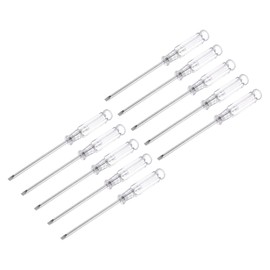 sourcing map Mini Slotted Screwdriver, 3.0mm Flat Head 115mm Length for Small Appliances Repair, 10 Pcs