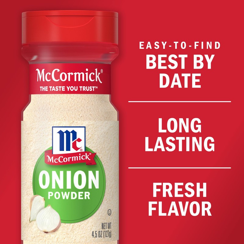 McCormick Onion Powder, 4.5 oz (Pack of 12)