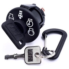 HD Switch Starter Ignition Switch Replaces Husqvarna AYP Key Switch YT16542 YT1942 YT42 YT46 YT48 YT54 YT42 SRD17530 - OEM Upgrade Includes 2 Keys & Free Carabiner
