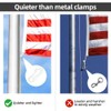 Adiwo 20 PCS Flag Pole Clip, Nylon Flagpole Clamp, Snap