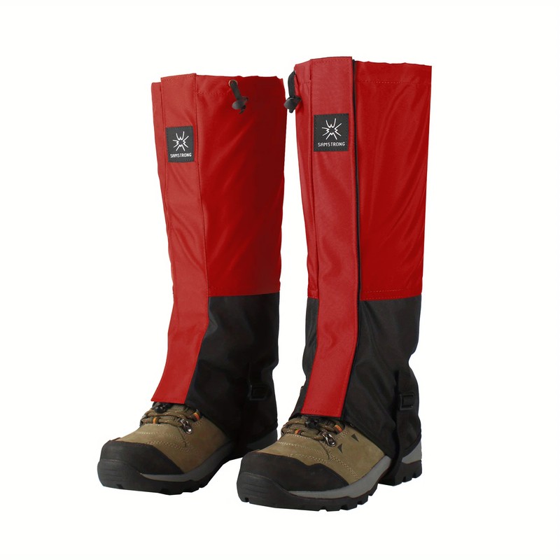 Waterproof Hiking Leg Gaiters for Snow, Sand and Mud Protection,